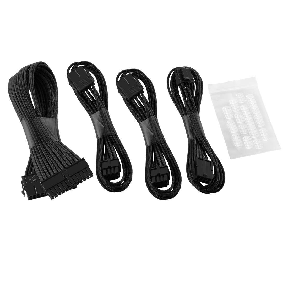 CableMod&reg; ModFlex&trade; Basic Cable Extension Kit - Dual 6+2 Pin Series - BLACK