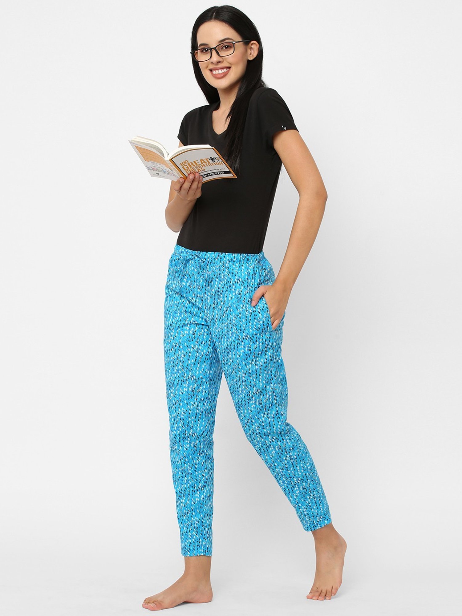 Urban Scottish Blue Printed Lounge Pants