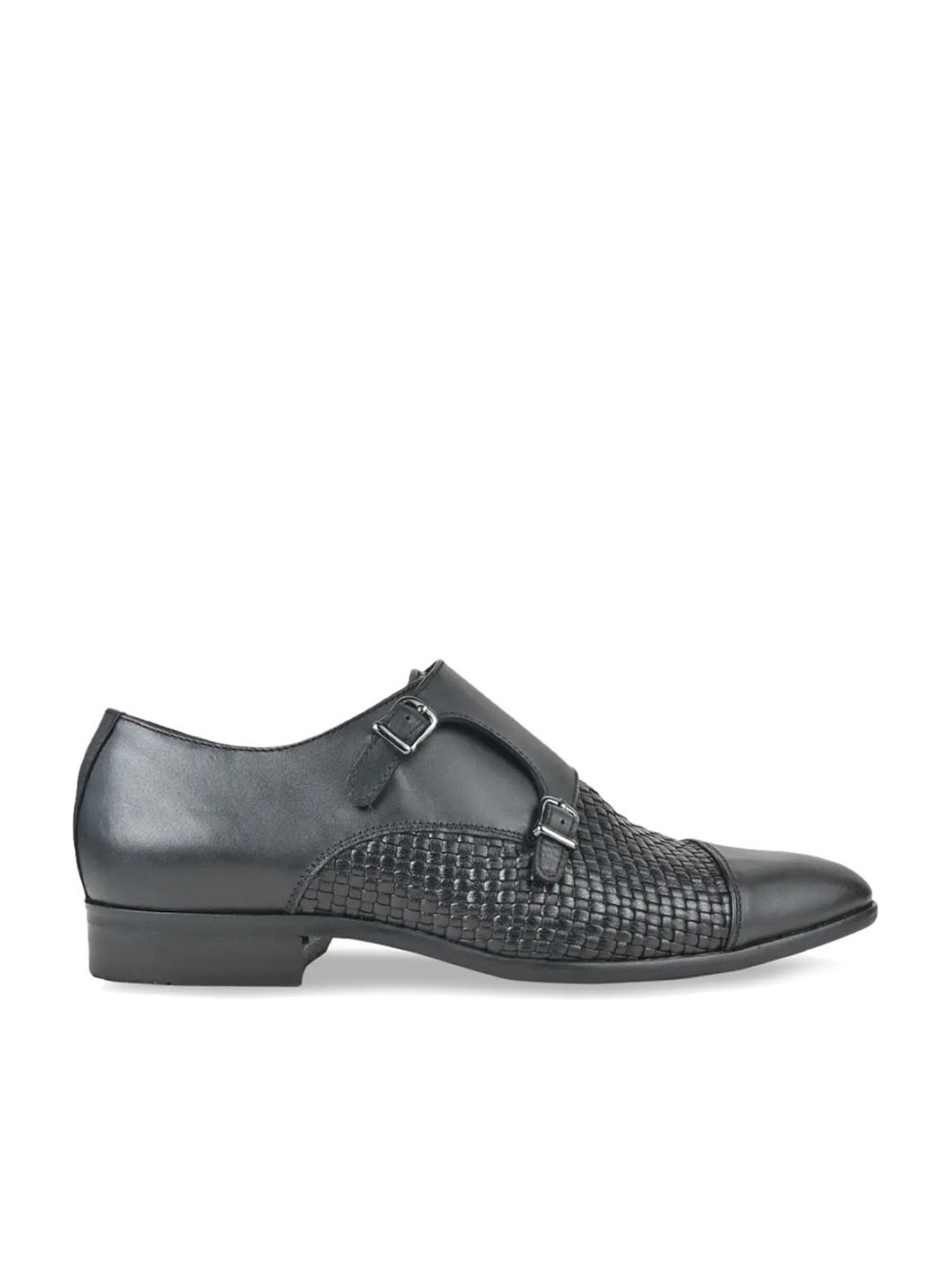 Imperio by Regal Men's Black Monk Shoes