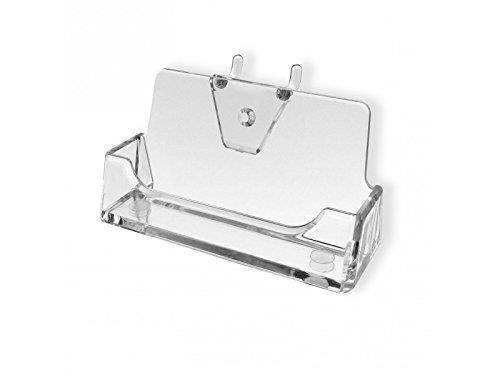 Marketing Holders Business Card Holder 6 Pack Clear Pegboard