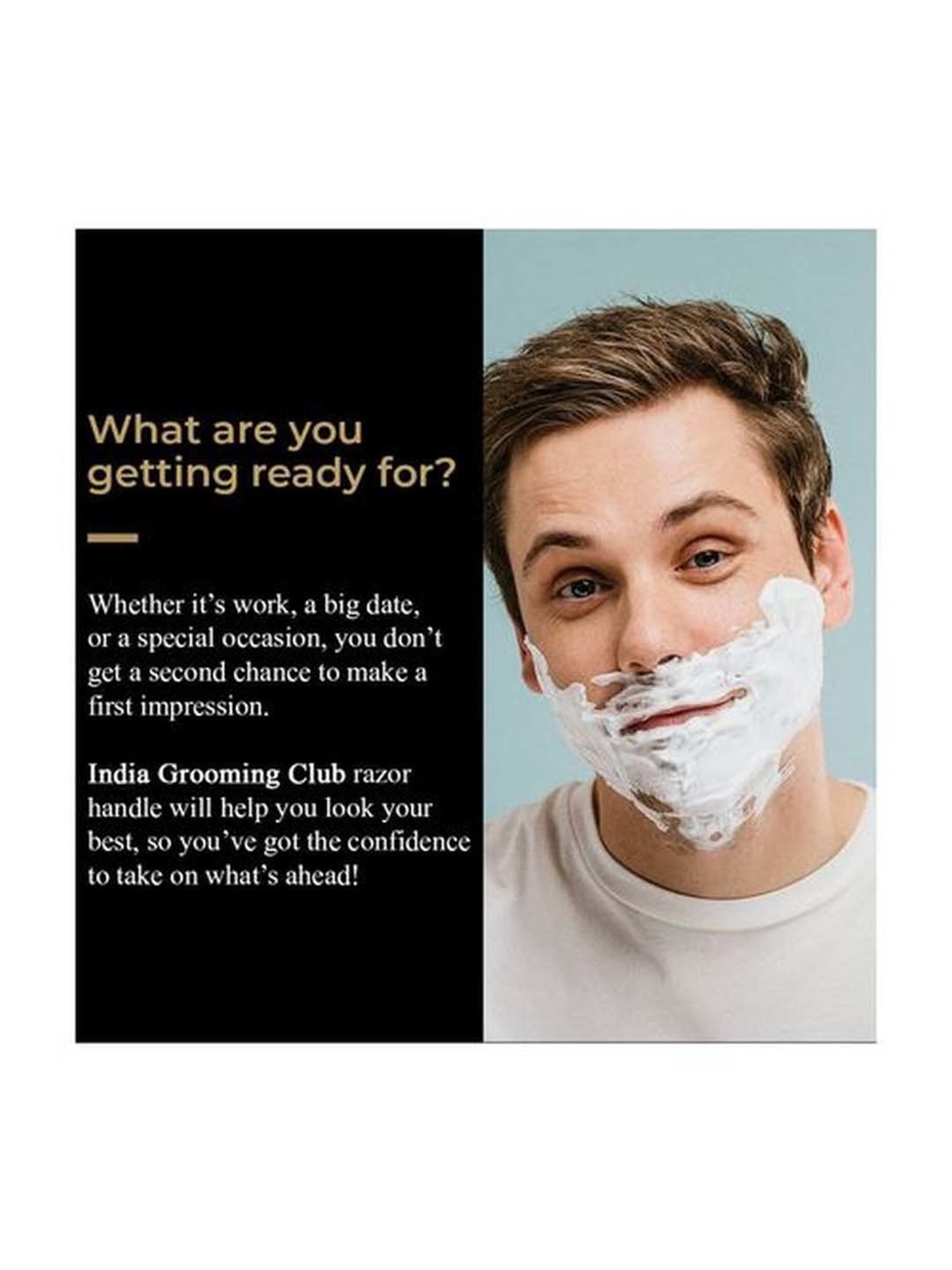 India Grooming Club Matte Shaving Razor Handle