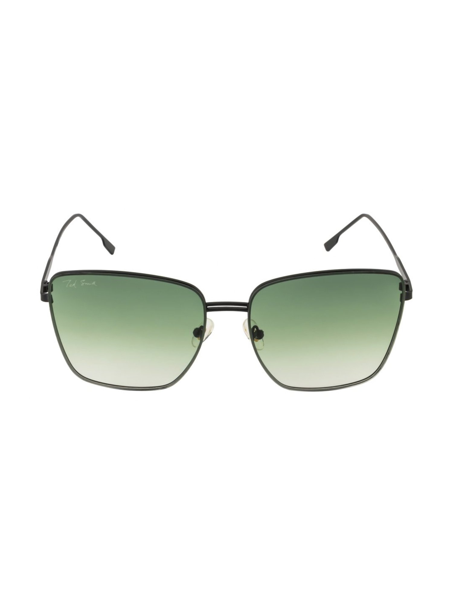 Ted Smith BEUNIQ_C5 Green Gradient Square Sunglasses