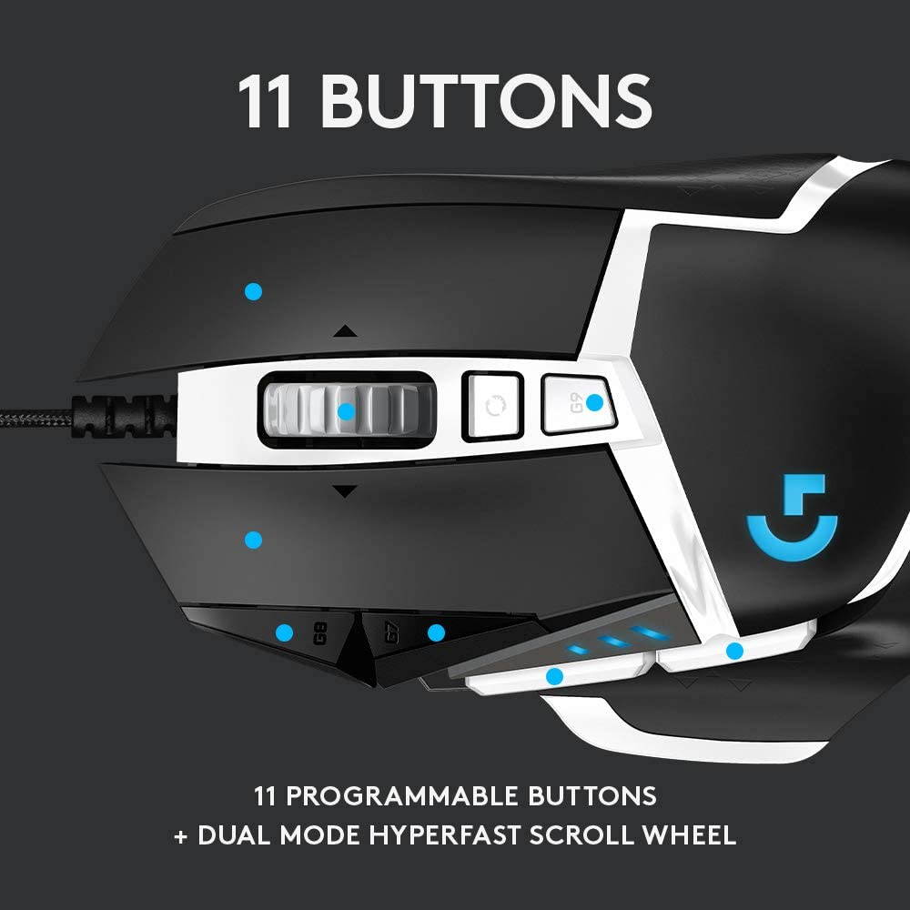 Logitech G502 SE Hero High Performance RGB Gaming Mouse with 11 Programmable Buttons