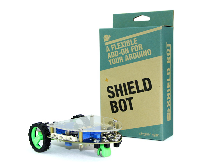 Seeed SLD01091P Shield Bot Smart Robot Expansion Board (Works with Arduino Official Boards)