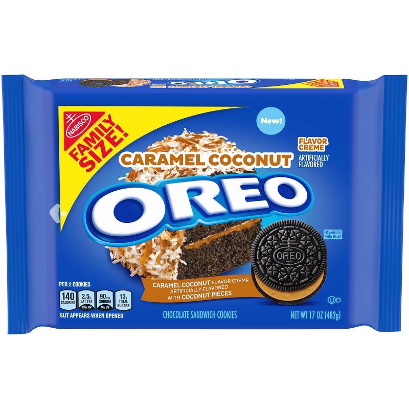 Oreo Family Size Caramel Coconut Sandwich Cookies - 17oz