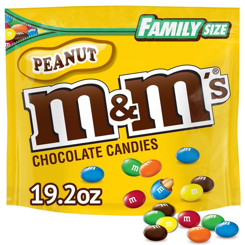 M&M's Peanut Family Size Chocolate Candies - 19.2oz