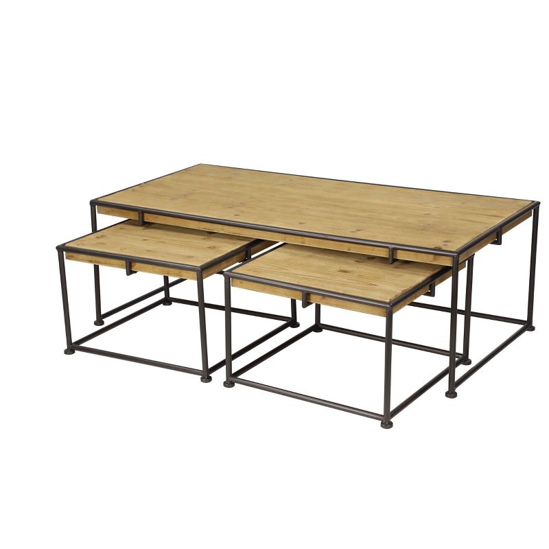 Manteo 70" Rectangular Outdoor Patio Fire Pit Table Light Gray - Modway