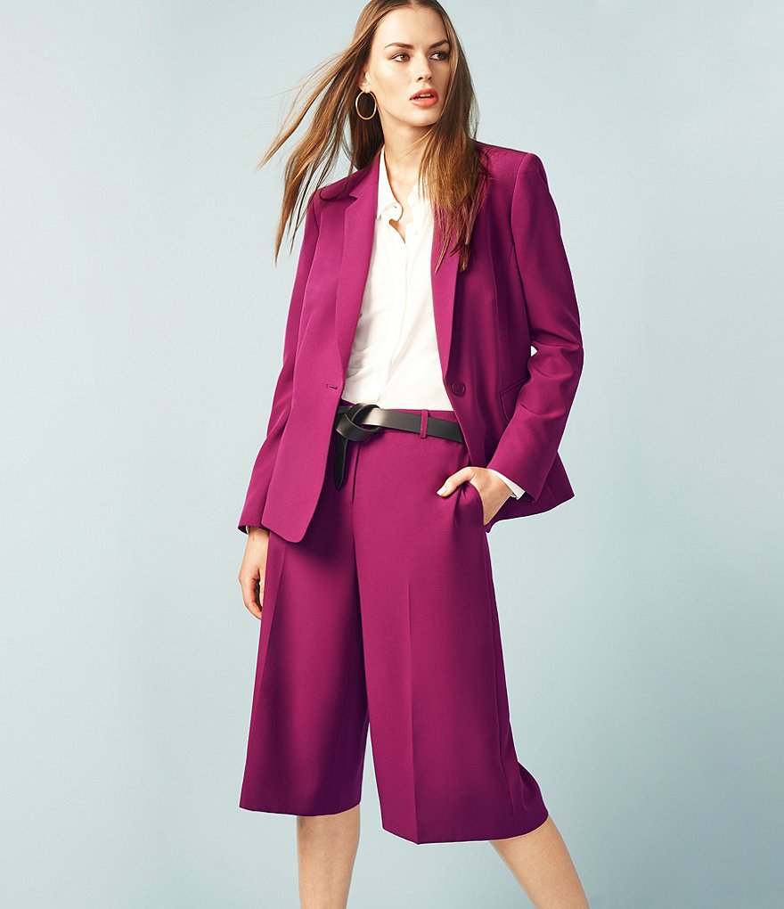 Eva Varro Solid Knit Jersey Banded Hem Pull-On Harem Pants