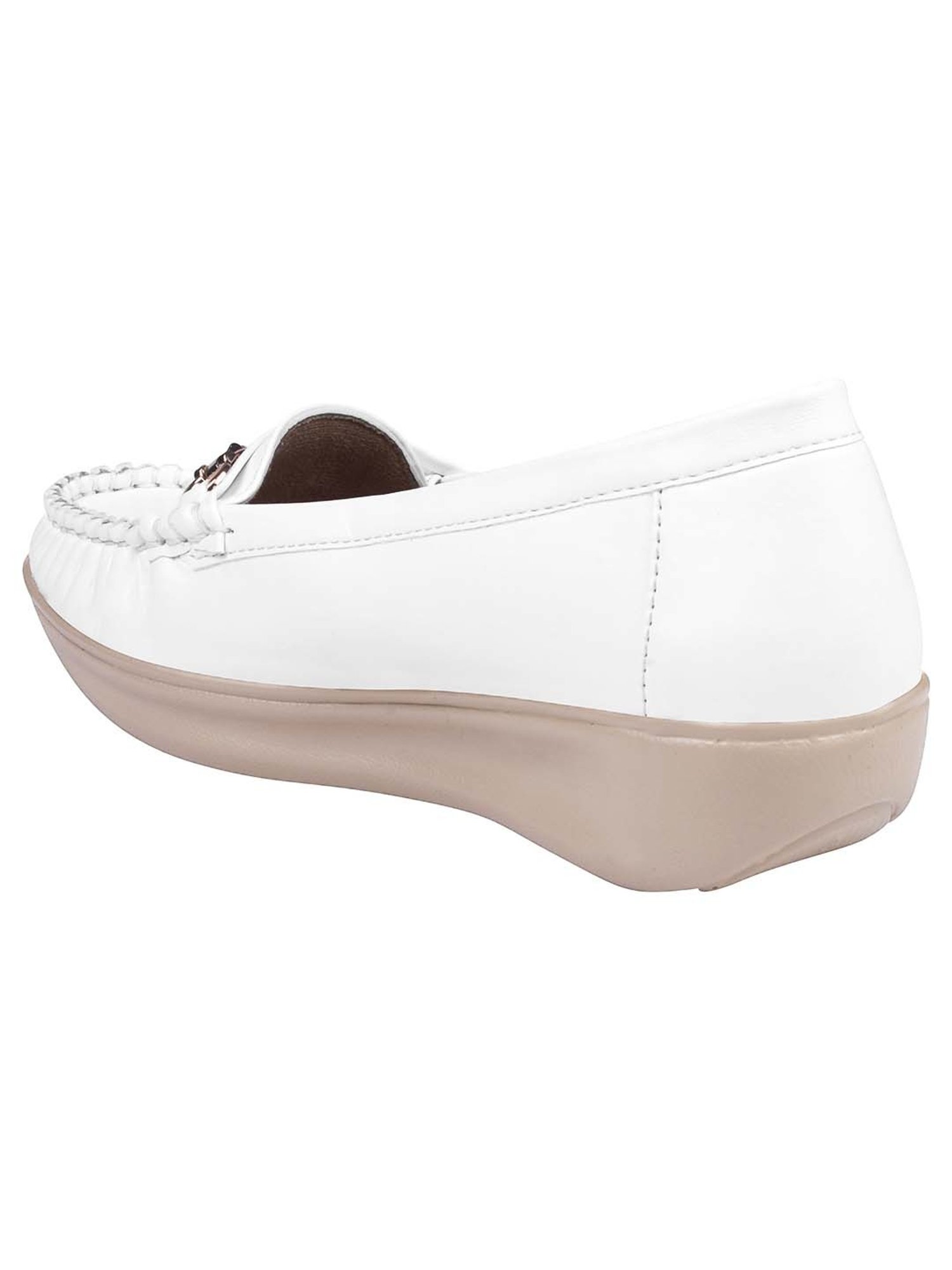 Shoetopia Kids White Casual Loafers