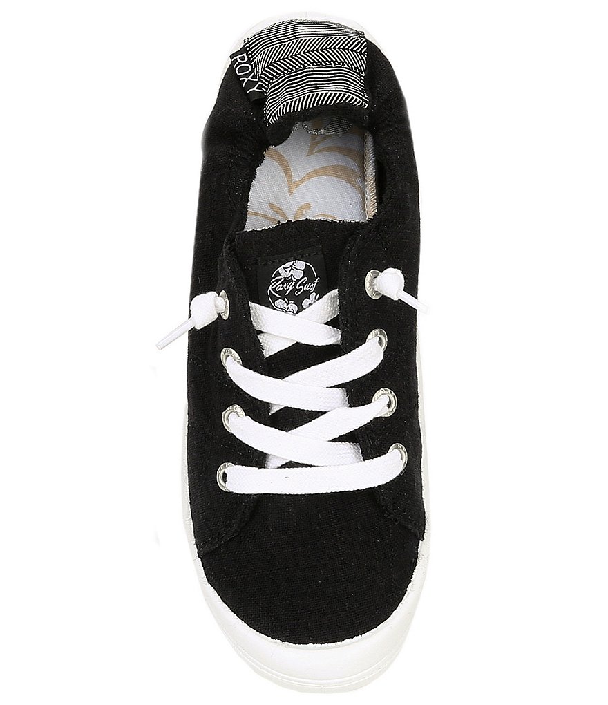 Roxy Bayshore III Canvas Stripe Back Detail Slip-On Sneakers