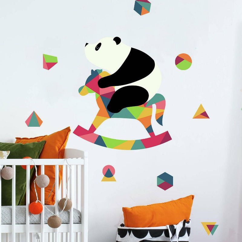 Andy Westface Panda Nursery Peel and Stick Giant Wall Decal - RoomMates