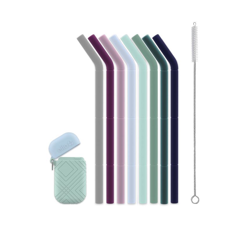 Ello 8pk Fold and Store Straw Set