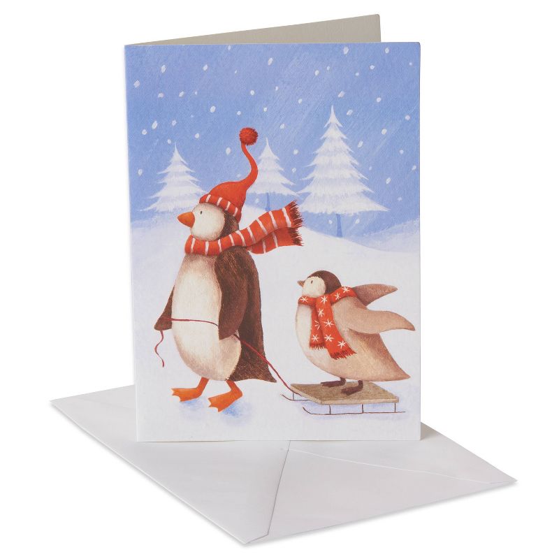 Carlton Cards 14ct Penguins Boxed Cards