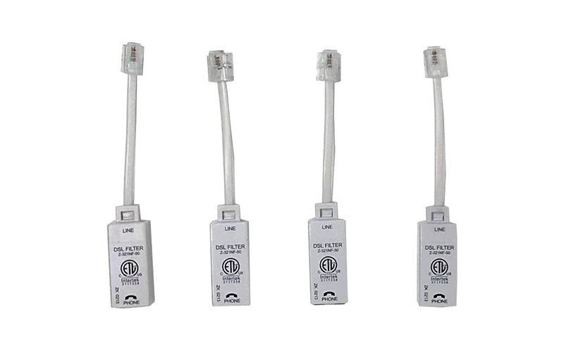 Actiontec DSL Filter 4-pack - White