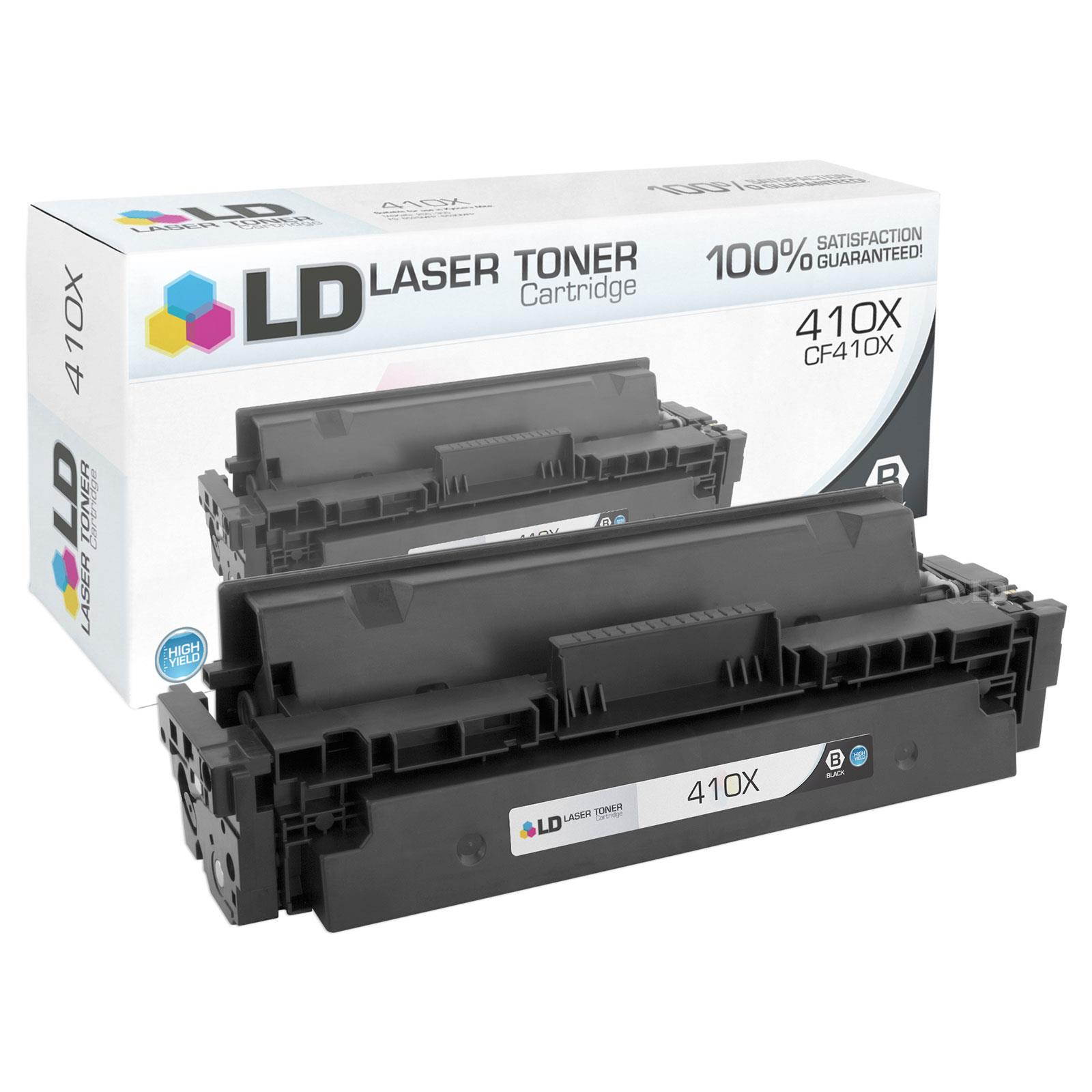 LD Compatible Toner Cartridge Replacement for HP 410X High Yield (2 Black, 1 Cyan, 1 Magenta, 1 Yellow, 5-Pack)
