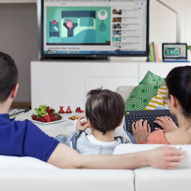 Z313 Speaker System Bundle with  K400 Plus Wireless Touch TV Keyboard with Easy Media Control and Built-in Touchpad