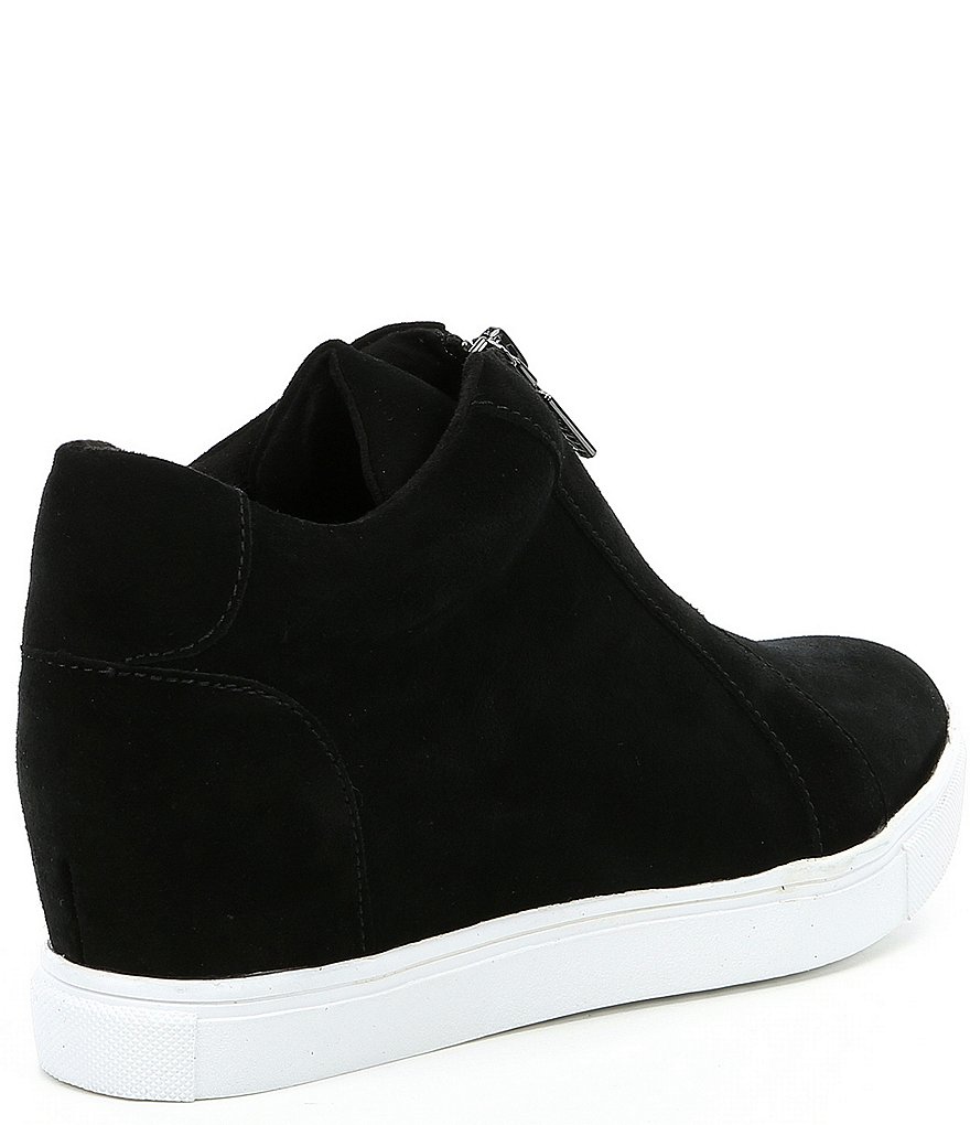 Donald Pliner Pelham Neoprene Mixed Leather Slip-On Wedge Sneakers