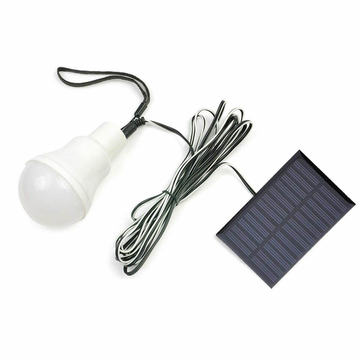 Portable Bulb Outdoor Indoor Solar Powered Panel LED Lighting System Lights 15W