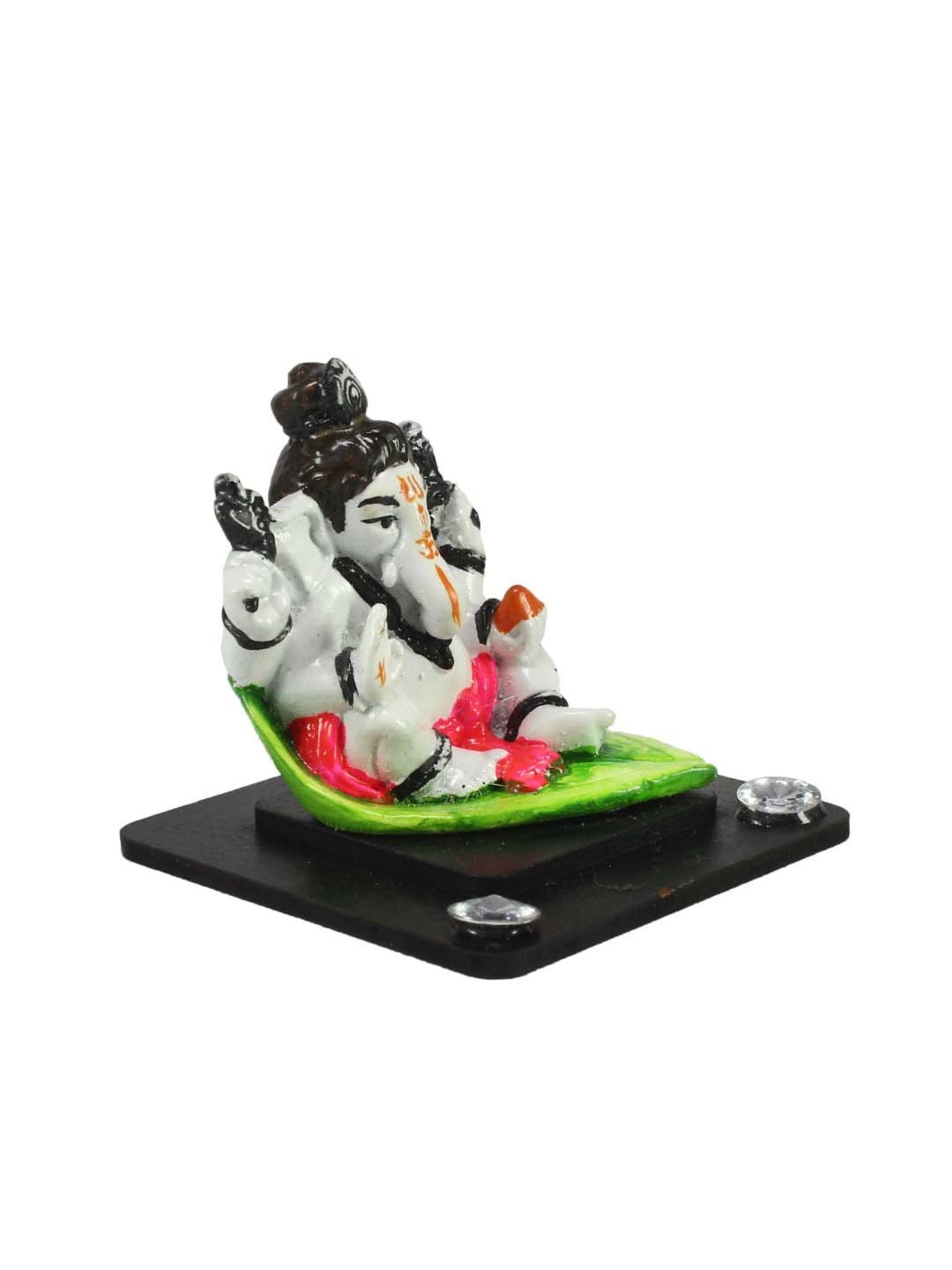eCraftIndia Decorative Lord Ganesha Showpiece for Car Dashboard, Home Temple and Office Desks