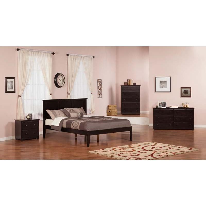 Jupiter Mid Tufted Platform Bed - Queen - Gray - Baxton Studio