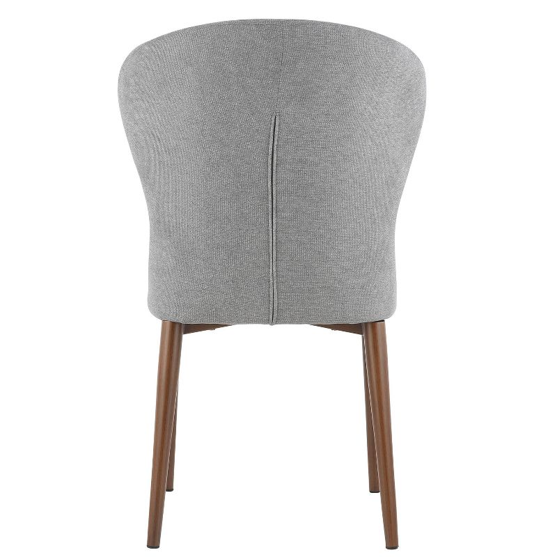 Set of 2 York Dining Chair Gray - Poly & Bark