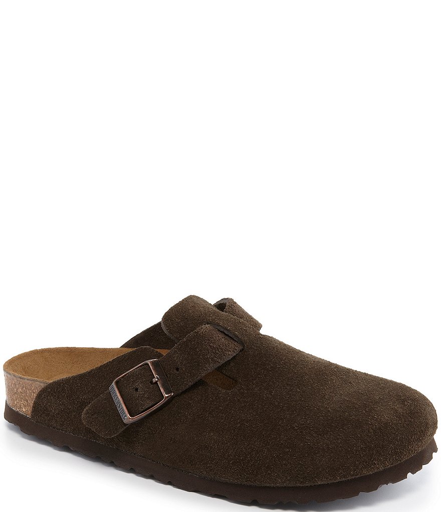 Birkenstock Women's Boston Suede Soft Footbed Clogs