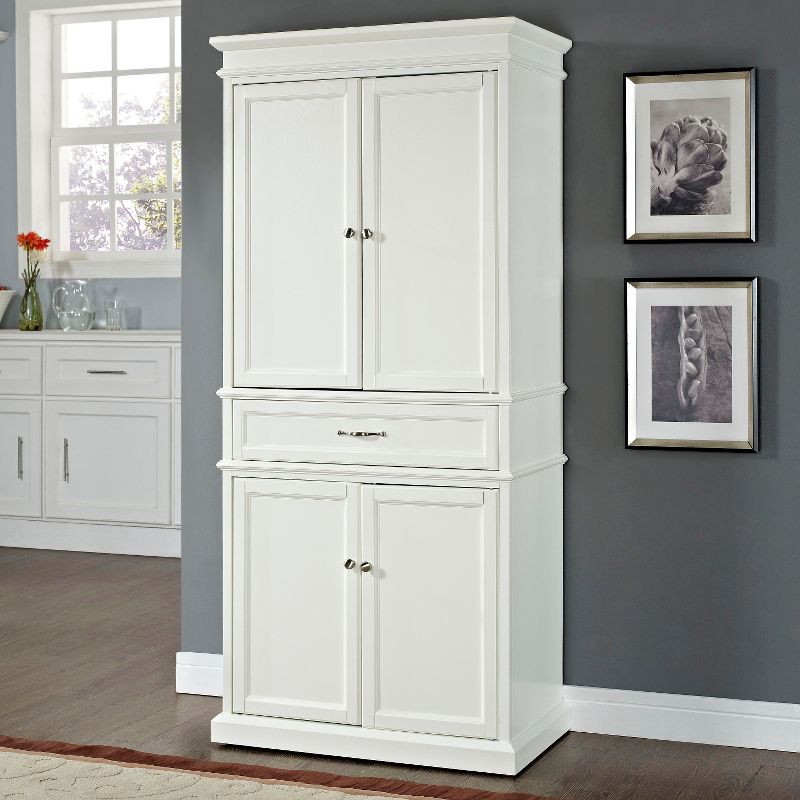 Parsons Pantry Storage Wood/White - Crosley