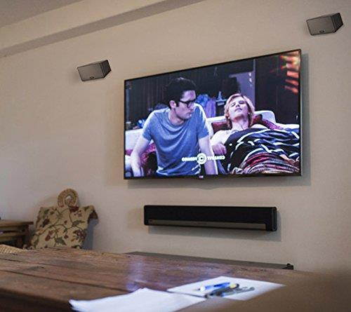 Universal Wall Mount Speaker Stand - Pair of Heavy Duty Steel Metal Home Studio Adjustable Speaker Racks For Sonos PLAY 1, PLAY 3 Wireless, Other Home Theater Surround Sound Speakers - Pyle PSTNDSON08