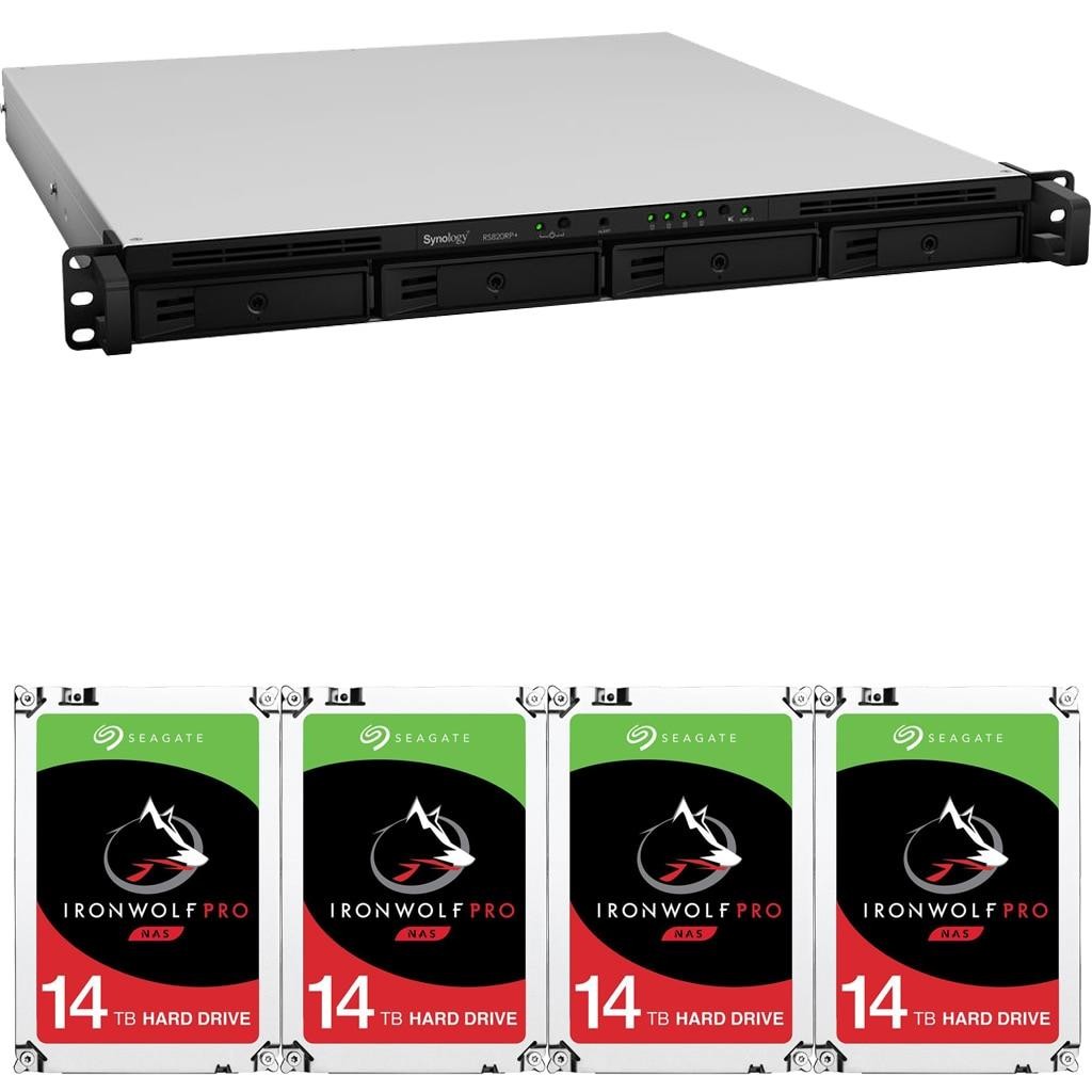 Synology RS820RP+ 4-Bay RackStation NAS with 18GB RAM 24TB (4x6TB) of Seagate Ironwolf PRO NAS Drives Fully Assembled Tested By CustomTechSales