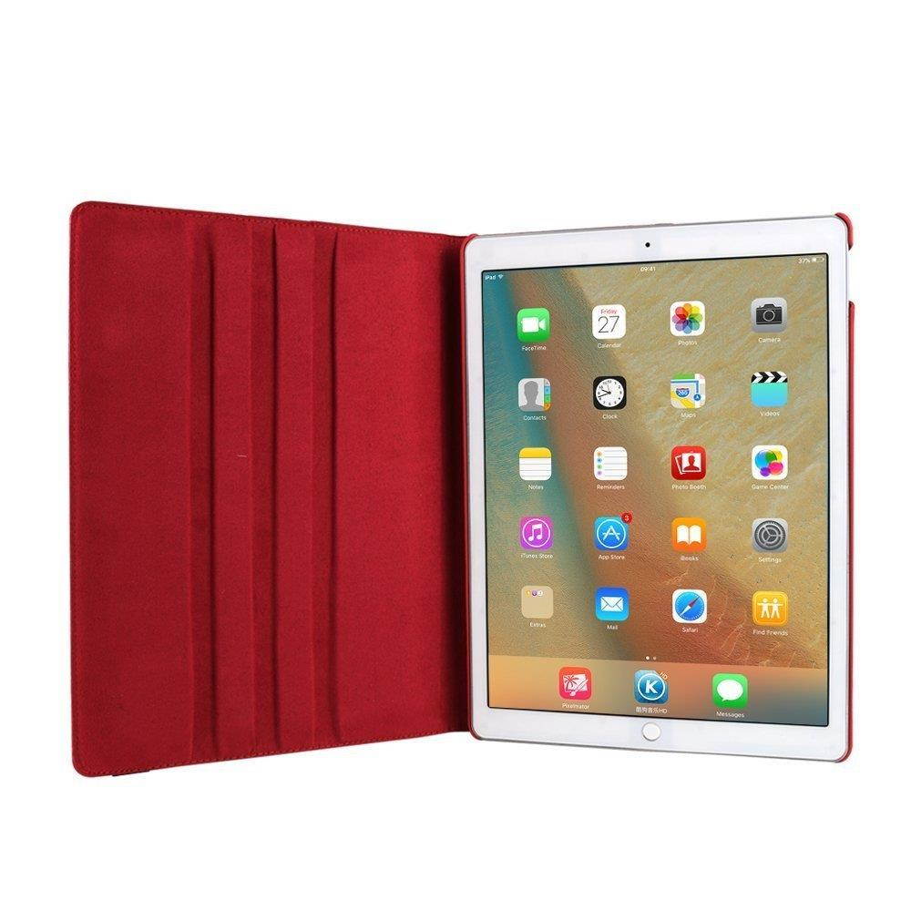 iPad 2 Case Cover,Dream Wings 360 Degrees Rotating Folio Stand Slim Screen Protective Smart Case Cover for Apple iPad 2/iPad 3/iPad 4 9.7 inch Tablet (iPad 2/3/4, Red)