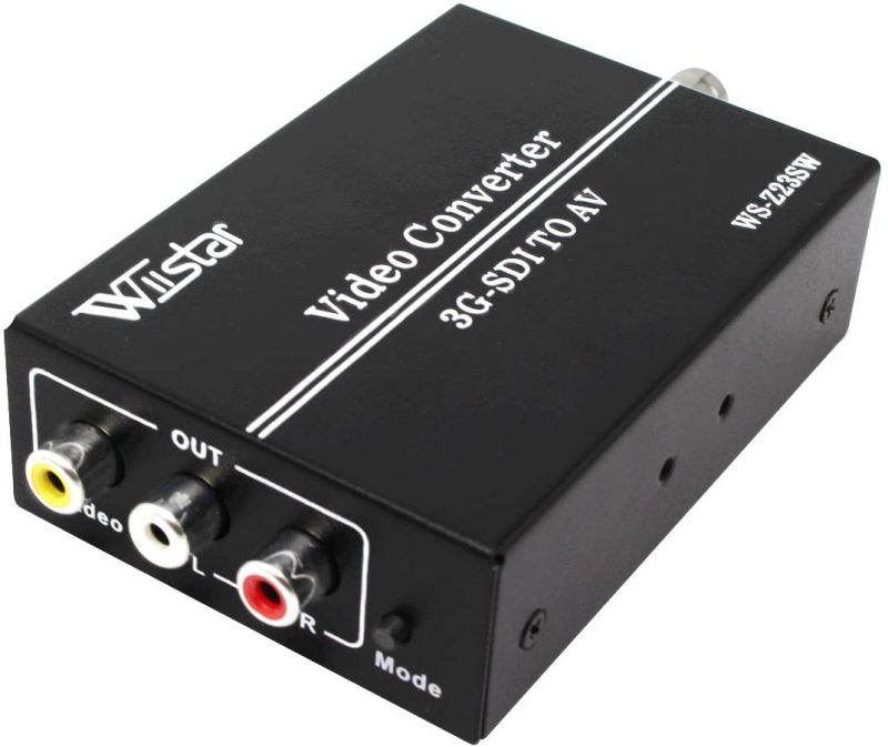 Wiistar 3G SDI to AV Converter BNC to RCA Audio Scaler Support Convert HD-SDI,3G-SDI Signal for TV