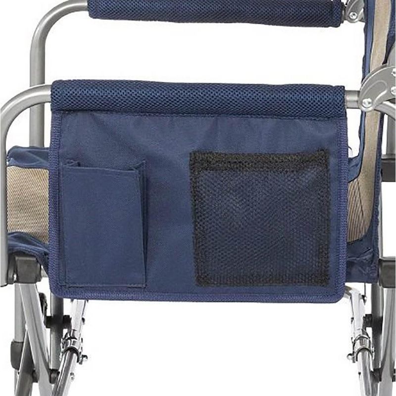 Kamp-Rite Compact Folding Outdoor Camping Directors Chair w/ Side Table (2 Pack)