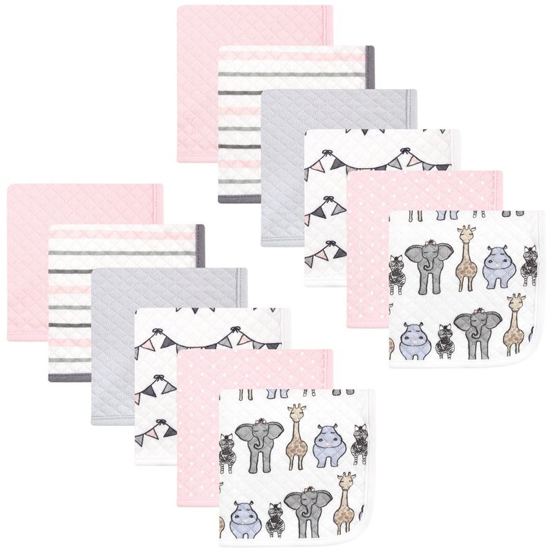 8pc Ria Turkish Cotton Washcloth Set Aqua - Enchante Home