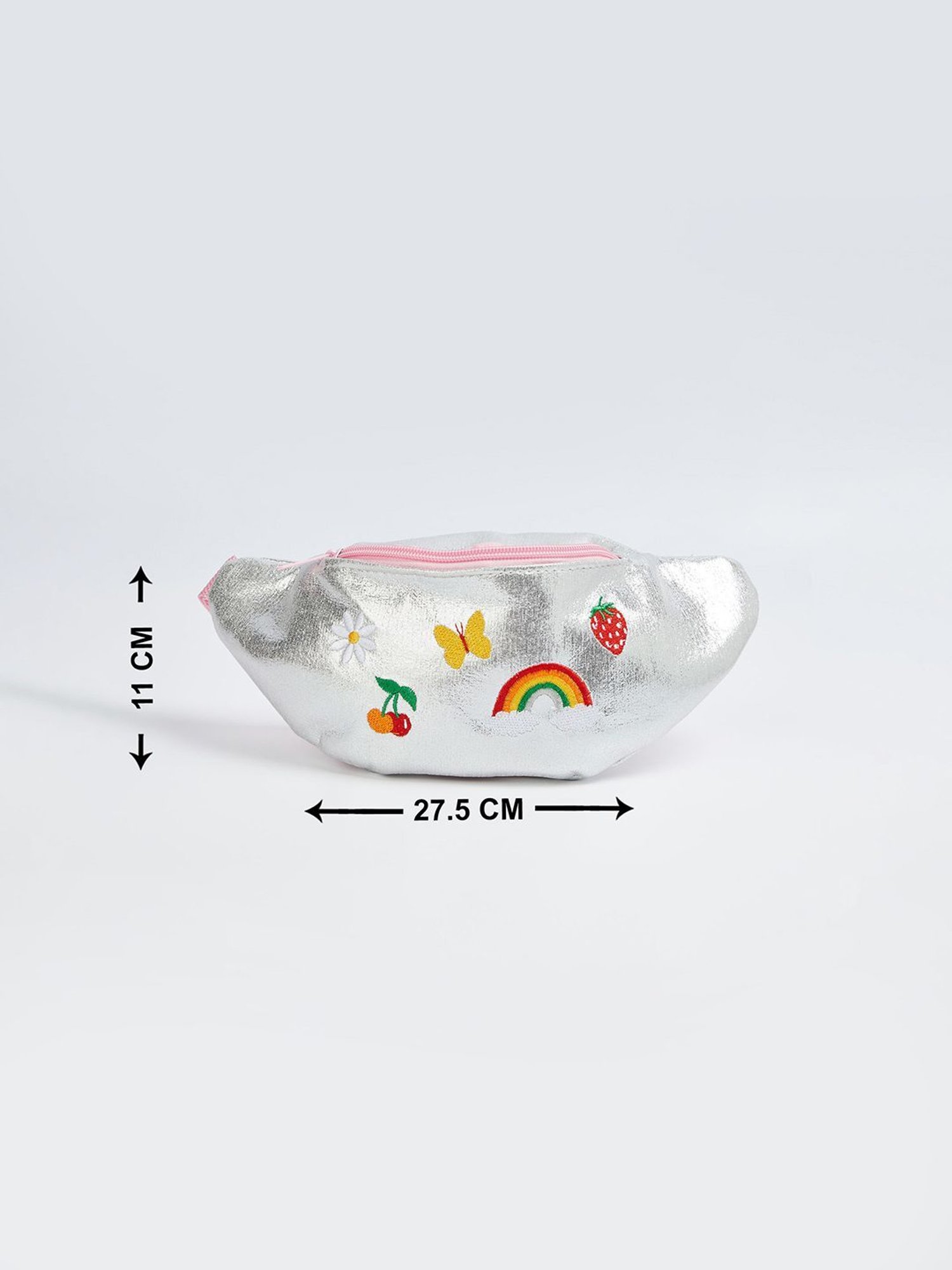 Ginger by Lifestyle Silver Shimmer Waist Bag