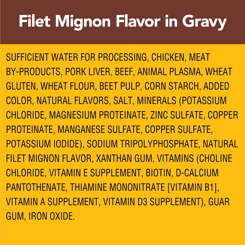 Pedigree Choice Cuts In Gravy Filet Mignon Flavor Wet Dog Food - 3.5oz