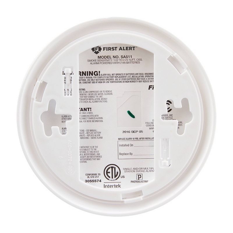 First Alert 2pk Hardwired Smoke Alarm Wireless Interconnect