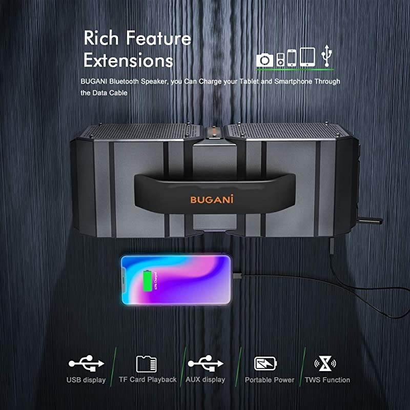 Bluetooth Speaker M83 Portable Bluetooth Speakers 50 40W Super Power Rich Woofer Stereo Loud Outdoor Bluetooth Speaker Suitable for Family Gatherings and Outdoor Travel