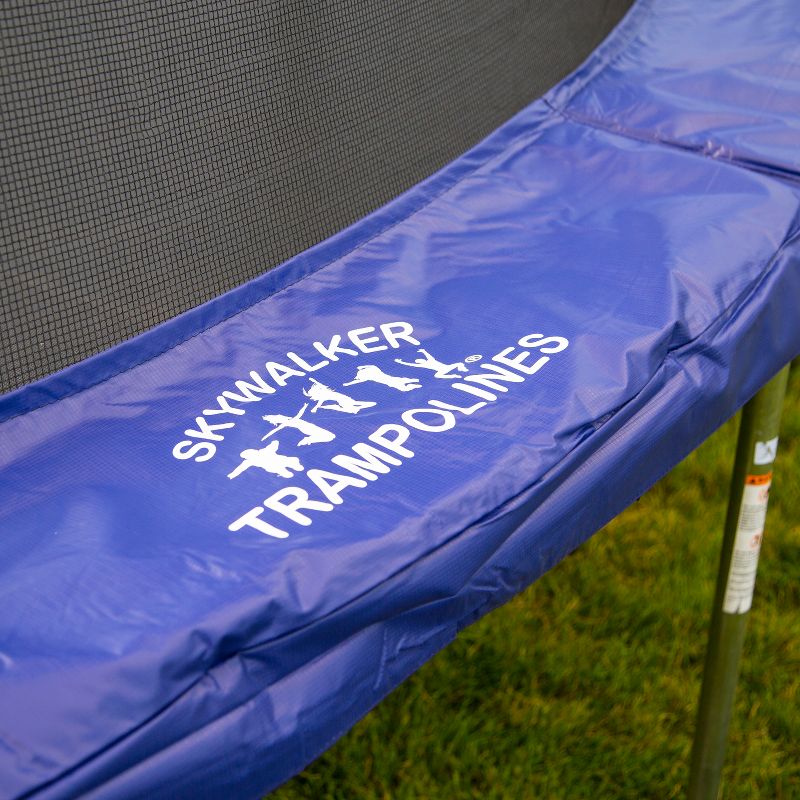 Skywalker Trampolines 17' Oval Trampoline with Enclosure - Blue