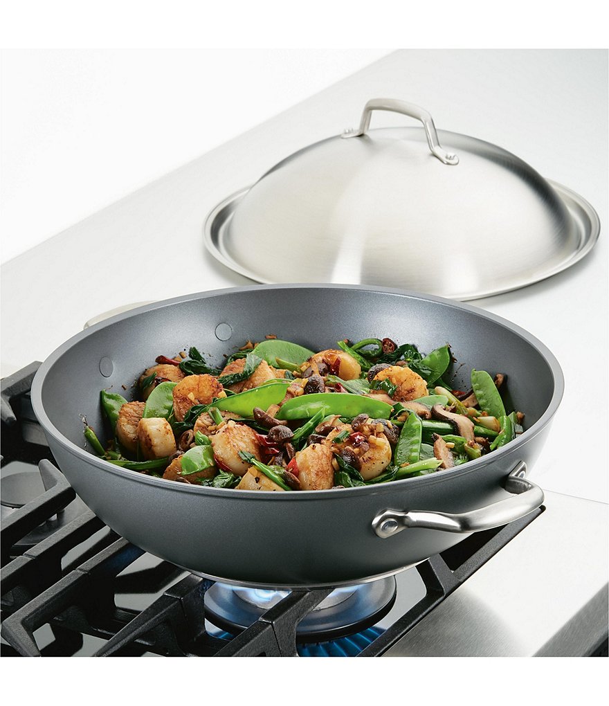 Anolon Accolade Hard-Anodized Precision Forge 13.5#double; Covered Wok