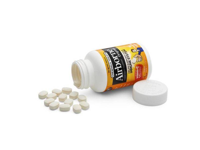 Airborne Immune Support Chewable Tablets with Vitamin C & Zinc - Citrus - 96ct