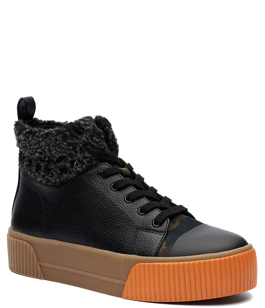 Jessica Simpson Emiliya Studded Camo Accent Platform Sneakers