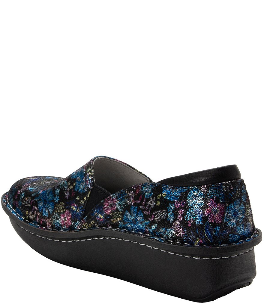Alegria Debra Wildin Printed Leather Clogs