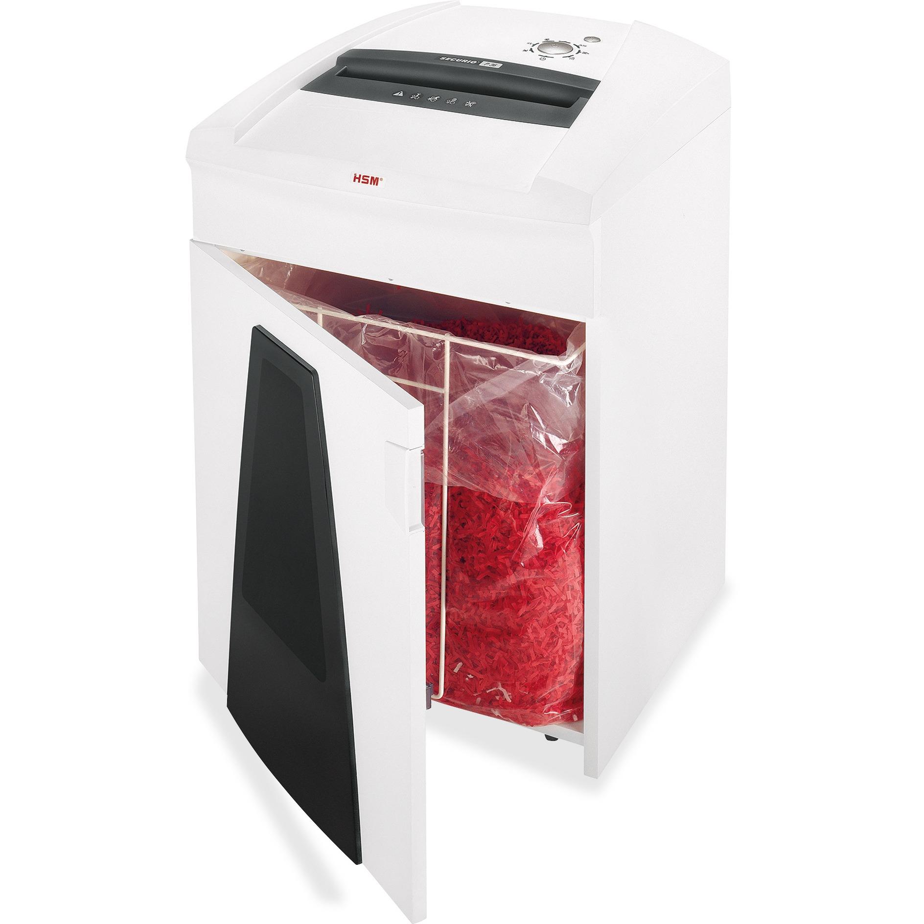HSM Securio P36c Cross Cut Shredder, 29-31 Sheet Capacity, Security Level P-4, 38.3 Gal. Bin Capacity - HSM1853