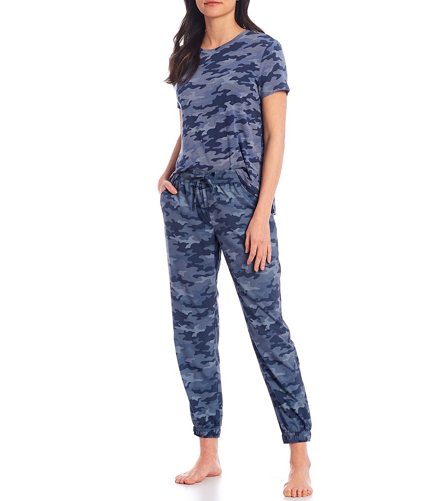 Half Moon by Modern Movement Camouflaged Print Woven Lounge Jogger Pants