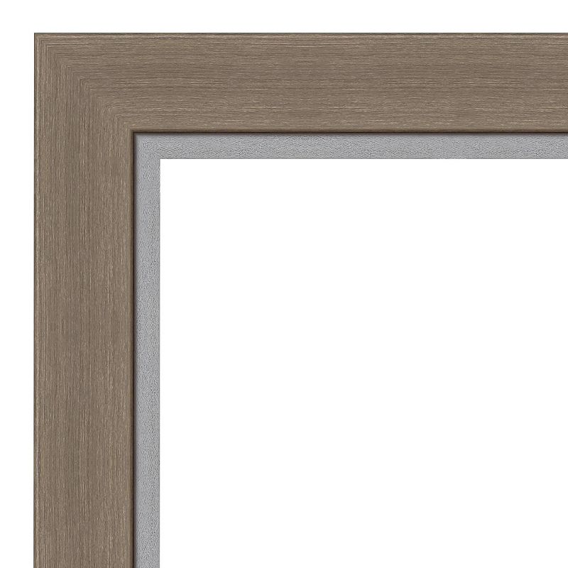 30" x 66" Dove Graywash Framed Full Length Floor/Leaner Mirror - Amanti Art