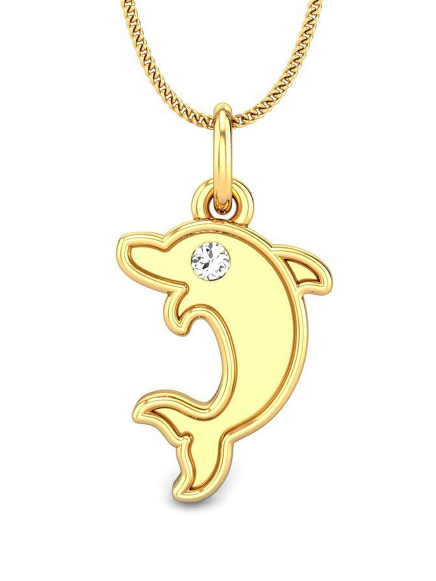 Joyalukkas 18k Gold & Diamond Pendant with Chain