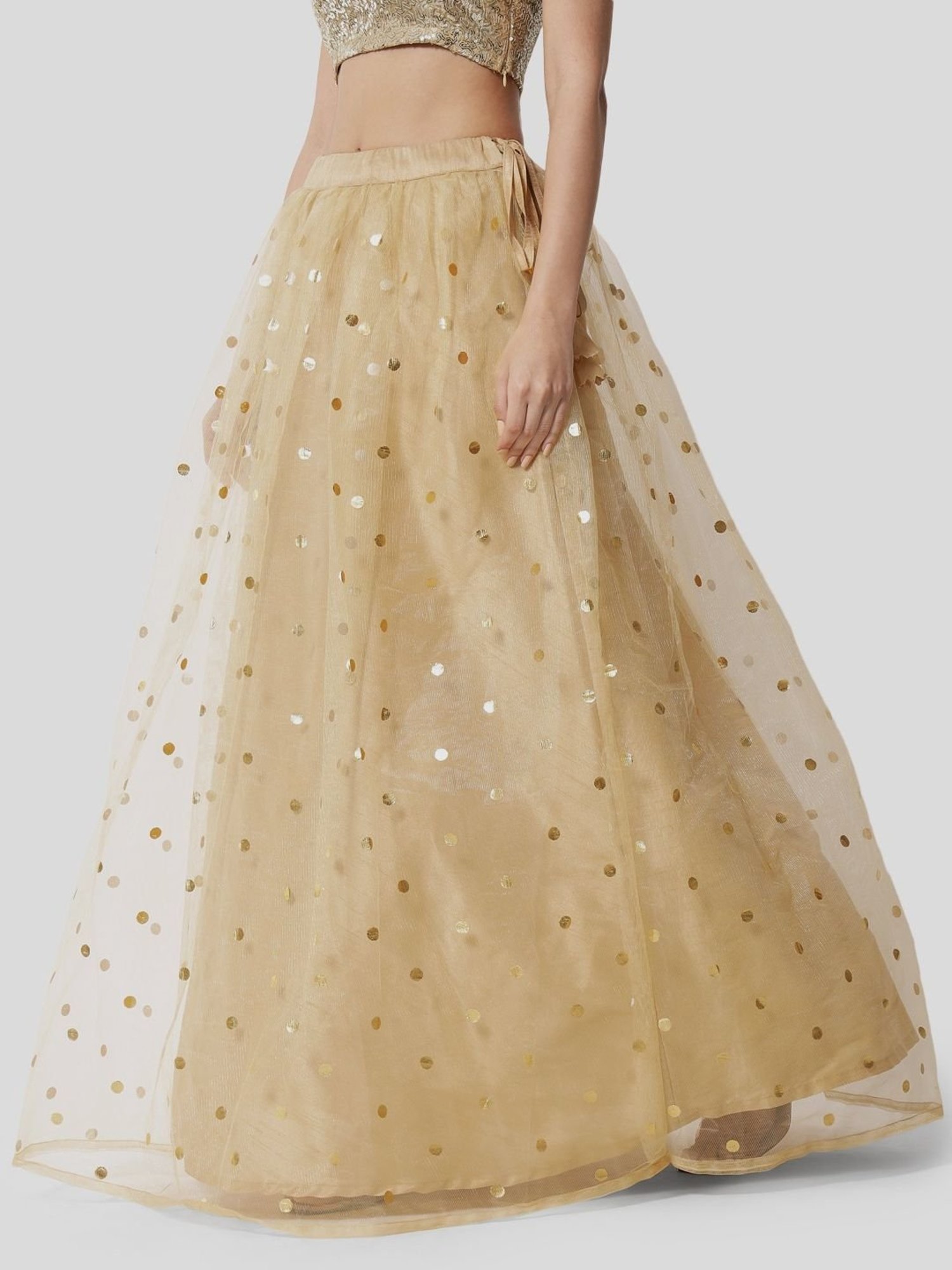 Studiorasa Beige Polka Dots Skirt