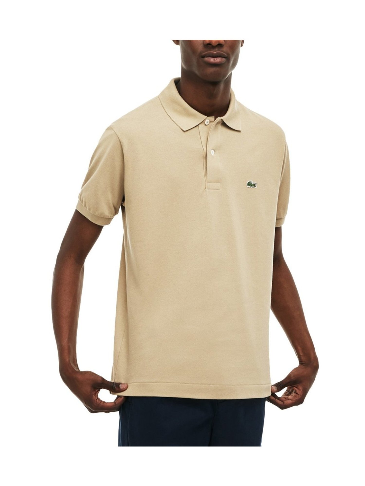 Lacoste Beige Boxy Fit L.12.12 Polo T-Shirt