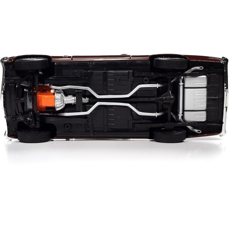 1970 Chevrolet Nova SS 396 Black Cherry w/White Top "Muscle Car & Corvette Nationals" MCACN 1/18 Diecast Model Car by Autoworld