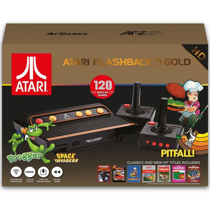 Atari Flashback 9 Gold HD Retro Classic Gaming Console with 120 Built-in Games